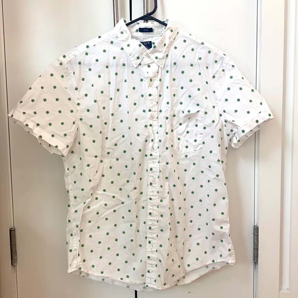 Men’s J. Crew Shamrock Button Down
